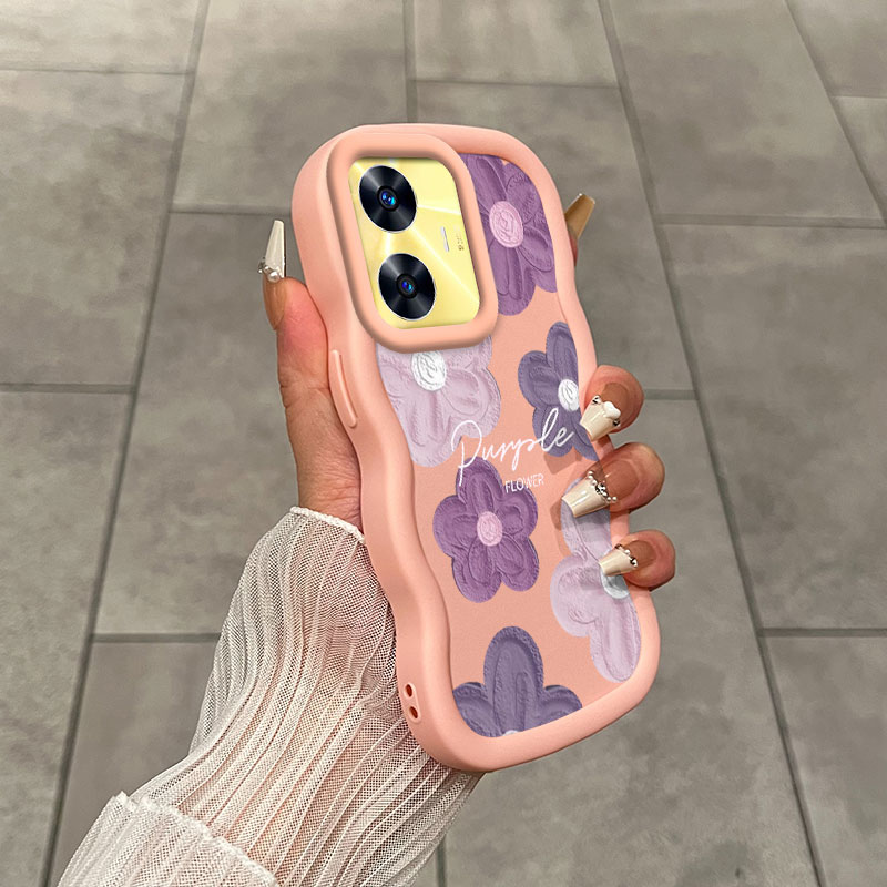 Realme C55 Pink and purple flo - Realme Note 50 review and price