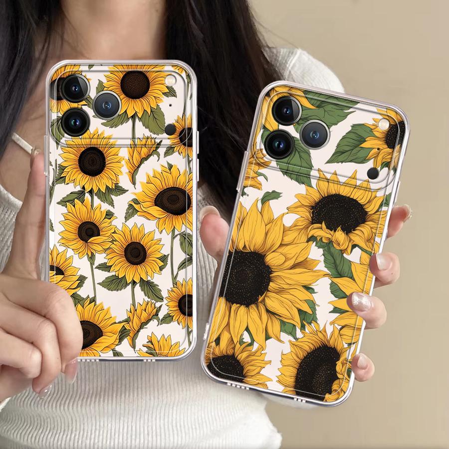 Cute Sunflower Pattern Case fo - Apple Iphone 15 review and price