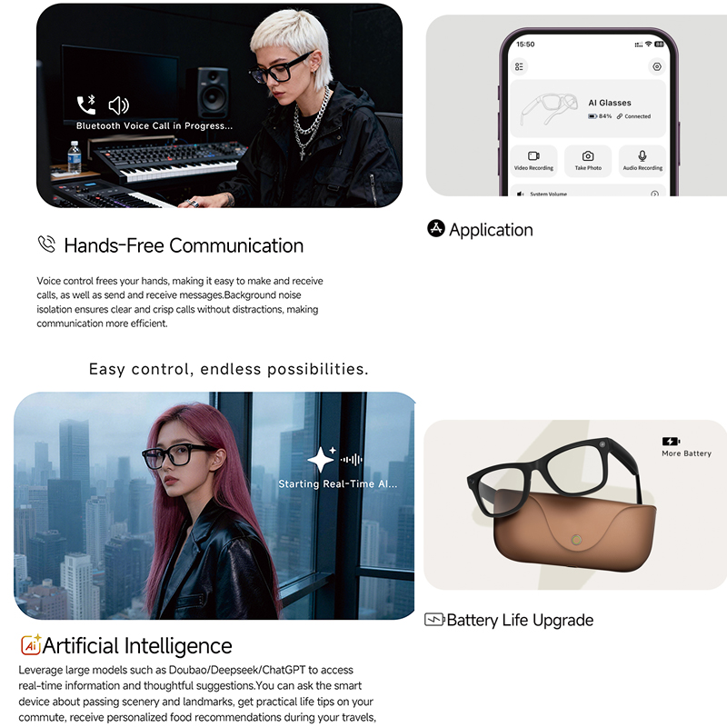 2026 Genuine Leather 2000Mah C - Smart Glasses Lens review and price