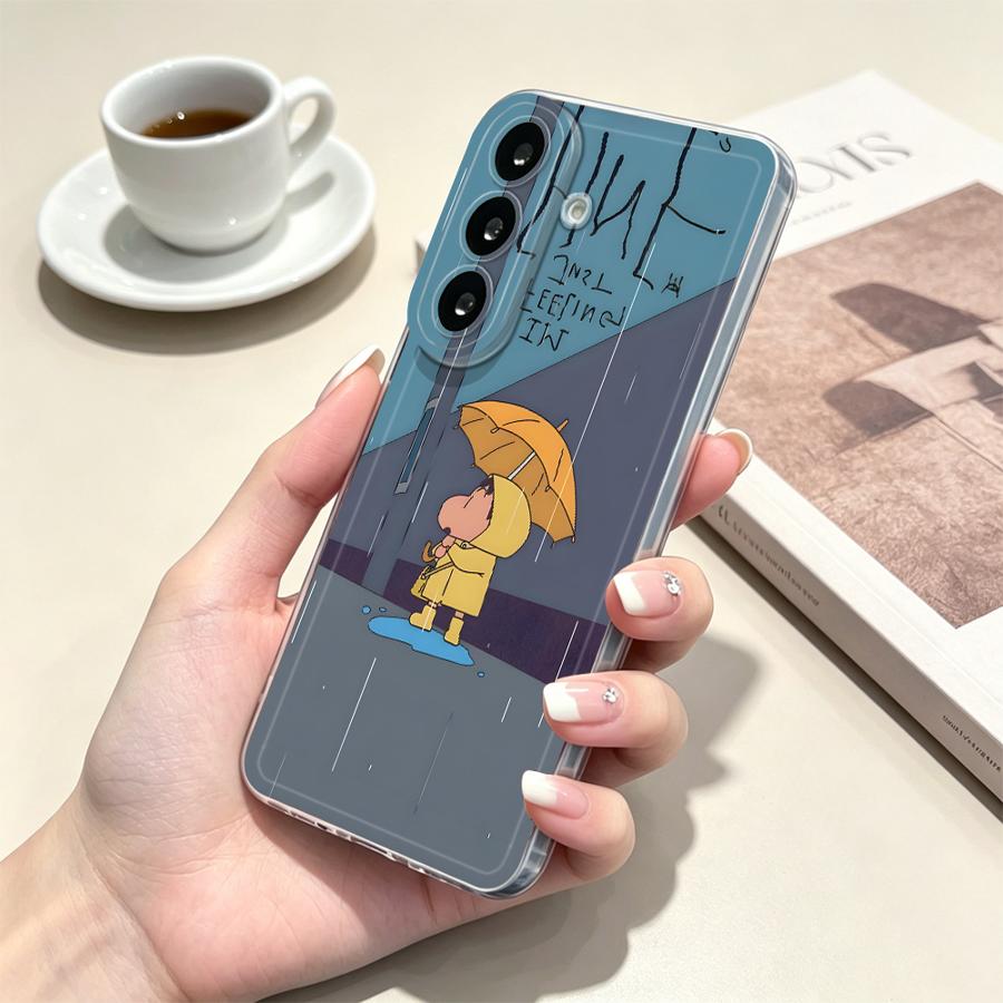 Yellow Umbrella Boy Phone Cove - Samsung Galaxy A55 review and price