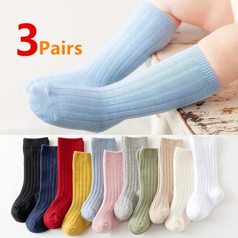 3Pairs/Lot Baby Knee High Sock - Baby Sock Oximeter review and price